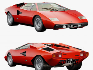 Countach LP400 3D 모델