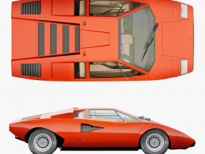 Countach LP400 3D Model