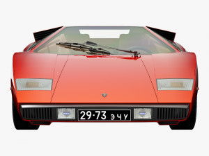 Countach LP400 3D Model