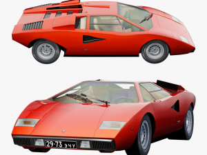 Countach LP400 3D Model