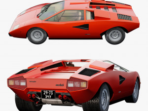 Countach LP400 3D Model