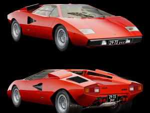 Countach LP400 3D Model