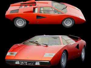Countach LP400 3D Model