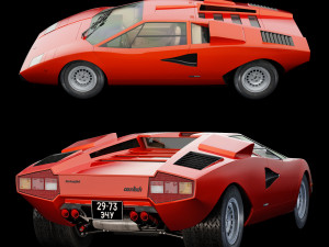 Countach LP400 3D Model