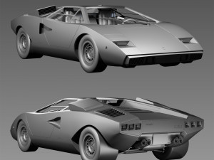 Countach LP400 3D Model