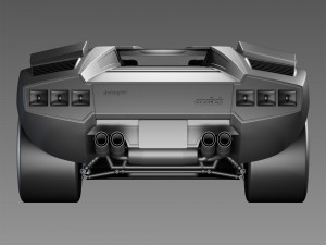 Countach LP400 3D Model