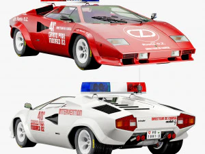 Countach Lp400S 步车 3D 模型