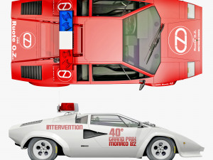 Countach Lp400S Pace Car 3D 모델