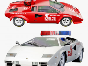 Countach Lp400S Pace Car 3D 모델