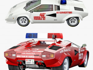 Countach Lp400S Pace Car 3D 모델