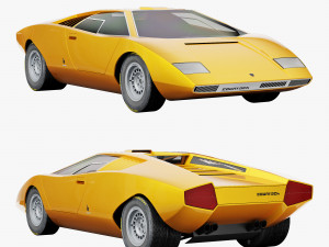 Countach LP500 3D Модель