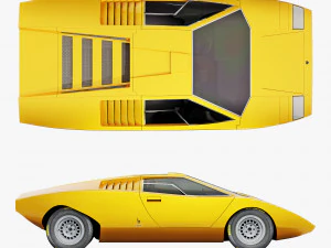 Countach LP500 3D Model