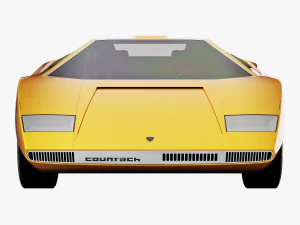 Countach LP500 3D Model