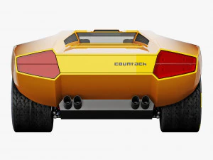 Countach LP500 3D Model