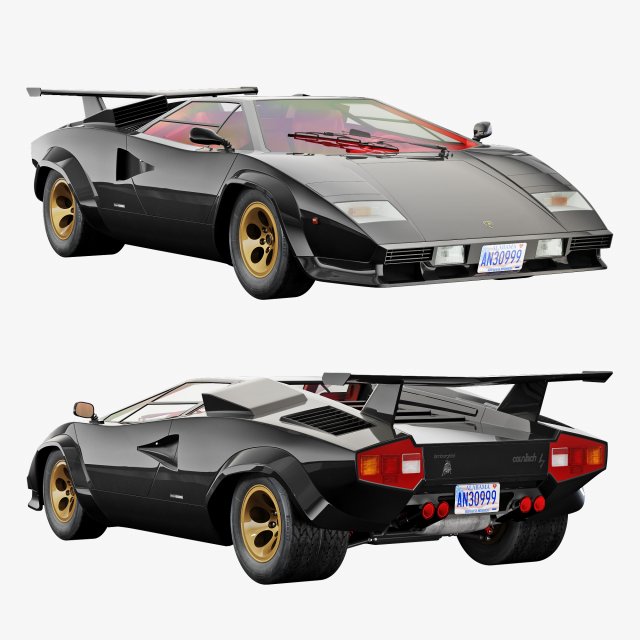 Countach Lp500S Modelo 3D .c4d .max .obj .3ds .fbx .stl .blend 