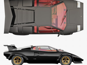 Countach Lp500S Modelo 3D
