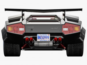 Countach Lp500S Modelo 3D