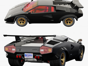 Countach Lp500S Modelo 3D
