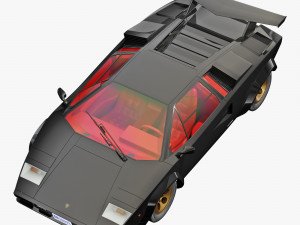 Countach Lp500S Modelo 3D