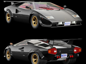 Countach Lp500S Modelo 3D