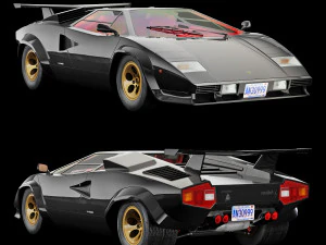 Countach Lp500S 3D Model