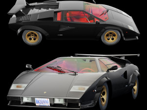 Countach Lp500S Modelo 3D