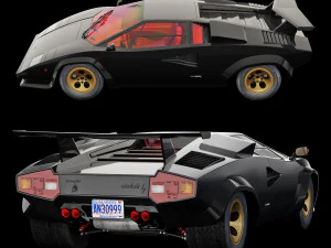 Countach Lp500S 3D Model