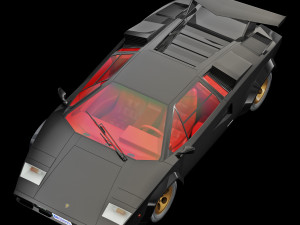 Countach Lp500S Modelo 3D