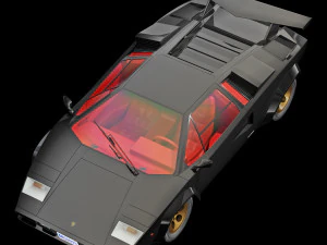 Countach Lp500S 3D Model