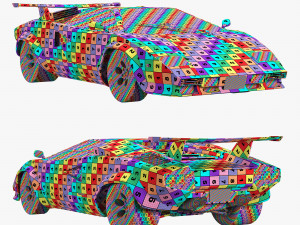 Countach Lp500S Modelo 3D