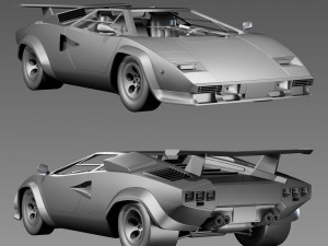 Countach Lp500S Modelo 3D