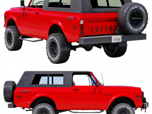 Chevrolet K5 blazer 1969 custom Model 3D