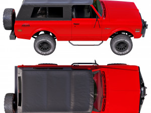 Chevrolet K5 blazer 1969 custom Model 3D
