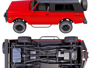Chevrolet K5 blazer 1969 custom Model 3D