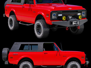 Chevrolet K5 blazer 1969 custom Model 3D