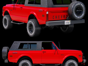 Chevrolet K5 blazer 1969 custom Model 3D