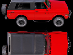Chevrolet K5 blazer 1969 custom Model 3D