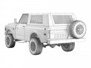 Chevrolet K5 blazer 1969 custom Model 3D