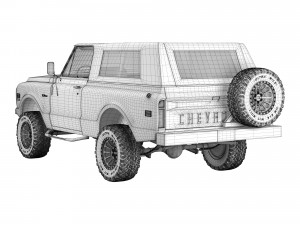 Chevrolet K5 blazer 1969 custom Model 3D