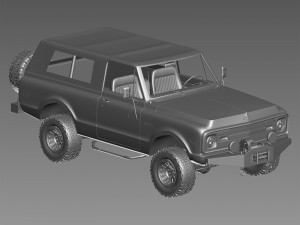 Chevrolet K5 blazer 1969 custom Model 3D