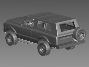 Chevrolet K5 blazer 1969 custom Model 3D
