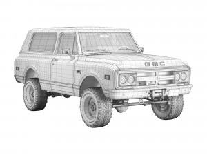 GMC Jimmy 1969 3D Model