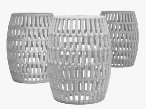 Bay isle home mitzi ceramic garden stool 3D Model