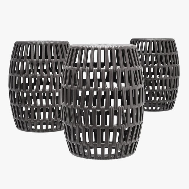 Bay isle home mitzi ceramic garden stool 3D Model .c4d .max .obj .3ds .fbx .stl .blend 