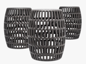 Bay isle home mitzi ceramic garden stool 3D Модель
