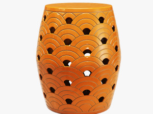 Bay isle home wave garden stool 3D 模型