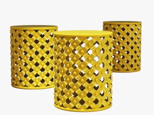 Beachcrest home gaynor garden stool 3D Model