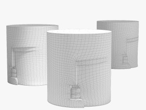Bloomsbury zariyah accent stool 3D Model