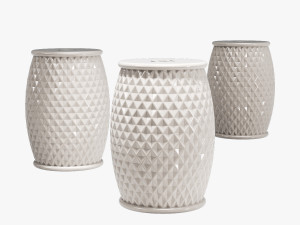 Brayden studio carmon garden stool 3Dモデル