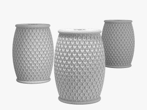 Brayden studio carmon garden stool 3D Model